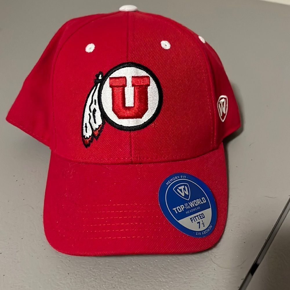 University of Utah Fitted Hat, Size 7-1/2 New